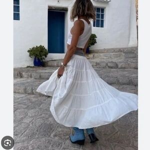 Free People In Full Swing Midi Skirt - Size XS